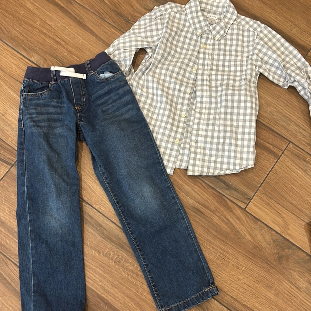 Carters shirt and jeans set